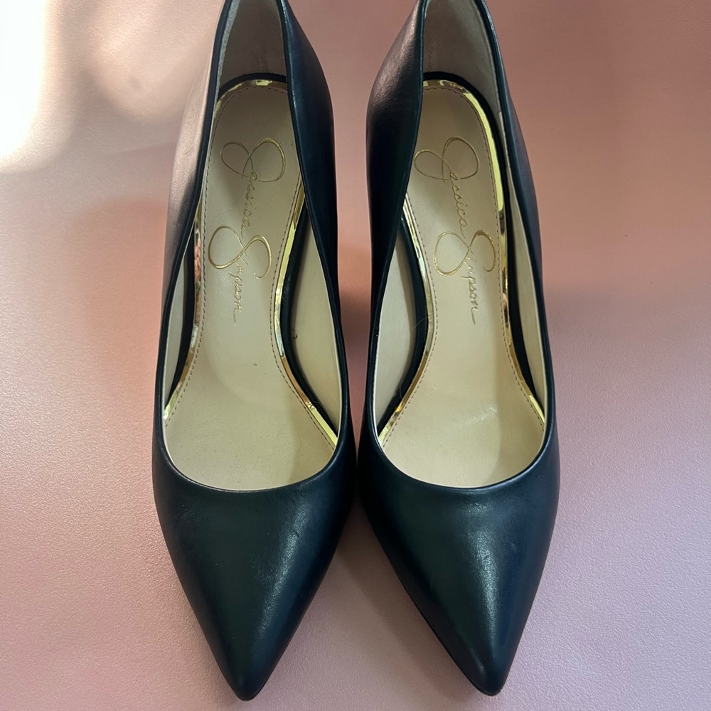 Classic black heels for work